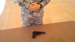 M9 Pistol - Disassembly, Combat Speed.