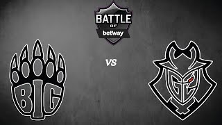 LIVE: BIG vs G2 - Battle of Betway CS:GO 2021