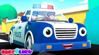 Wheels On The Police Car + More Nursery Rhymes and Kids Cartoon Vehicles