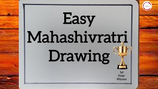 Mahadev With Shivling Pencil Drawing Easy | Mahadev Drawing | Mahashivratri Drawing | God Drawing