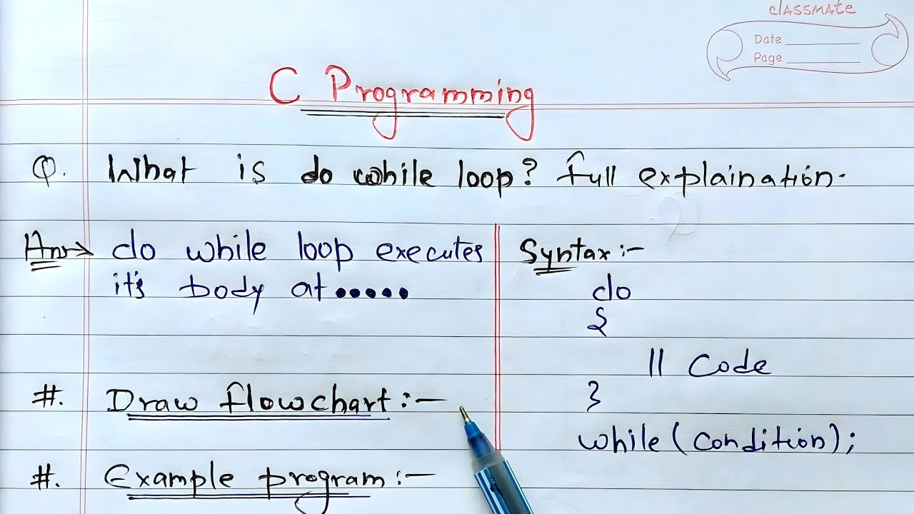 Do While Loop In C Programming Dowhileloop Youtube