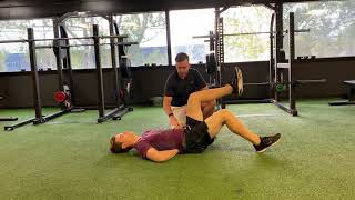 Supine Alternating Hip Extensions - Coached