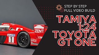 Tamiya 1:24 Toyota GT one - Full video build - Complete step by step