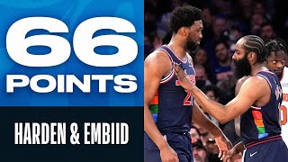 Harden & Embiid Dominant Duo RECORD SETTING in New York 🔥