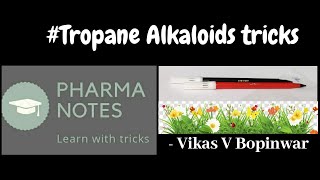 TROPANE ALKALOIDS WITH TRICS | RRB PHARMACIST EXAM I GPAT | ESIC | PART-25