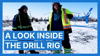 A look inside the drill rig