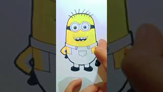 How To Draw A Minion | cartoon drawing | easy drawing |