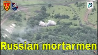 Ukraine War footage, Drone stops Russian mortarmen who were about to open fire