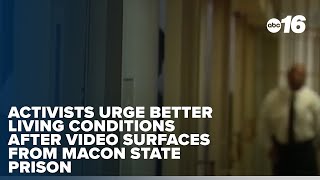 Activists push for better living conditions in prisons after video surfaces from Macon State Prison