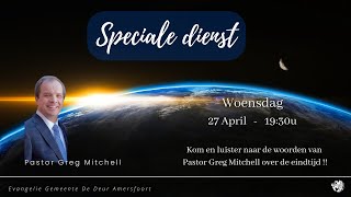 Pastor Greg Mitchell | Woensdagavond 27 April 2022