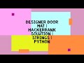 DESIGNER DOOR MAT | HACKERRANK SOLUTION | STRINGS | PYTHON
