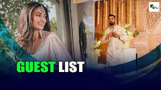 Which Bollywood celebs and Indian cricketers are invited for KL Rahul's wedding? I