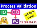 IQ OQ PQ | Process Validation | Equipment Validation | Equipment Qualification | Medical Devices