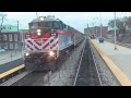 metra north central service o hare to western ave express race