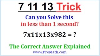 7 11 13 Math Trick
