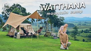 CABIN STAY - Watthana Mountain Camp เขาใหญ่ วิวเขาสวยๆ อากาศดี หน้าหนาวแล้ว / Naturehike A frame