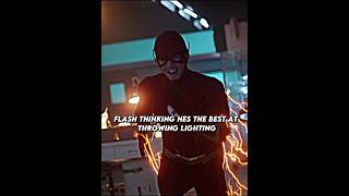 Flash thinking he’s the best at throwing lightning #shorts #theflash