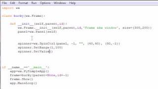 wxPython Programming Tutorial - 11 - Spinners