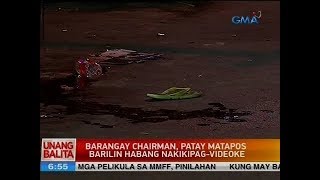 UB: Barangay chairman, patay matapos barilin habang nakikipag-videoke