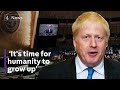 Boris Johnson says humanity needs to grow up and take action on climate change