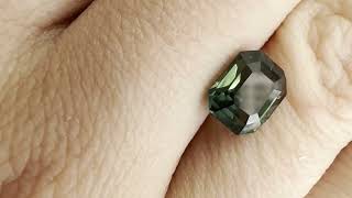 Natural Heated Teal Bluish Green Sapphire 2.43 carats SKU 2822