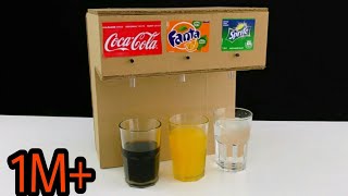 How To Make Coca Cola Soda Fountoin Machine With 3 Drinks