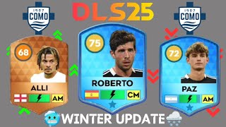 ⚽🔥 DLS 25 | Como 1907 New Player Ratings ⭐Dele Alli, Sergi Roberto, Nico Paz \u0026 More