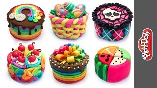 Best Play Doh Cakes. Video Compilation DIY. Doll & Toy Food. Funny Tutorials for Beginners and Kids