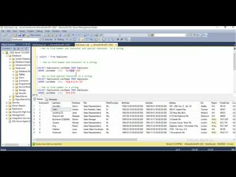 Find Special Character in a string using Sql Find Special Character in a string using Sql