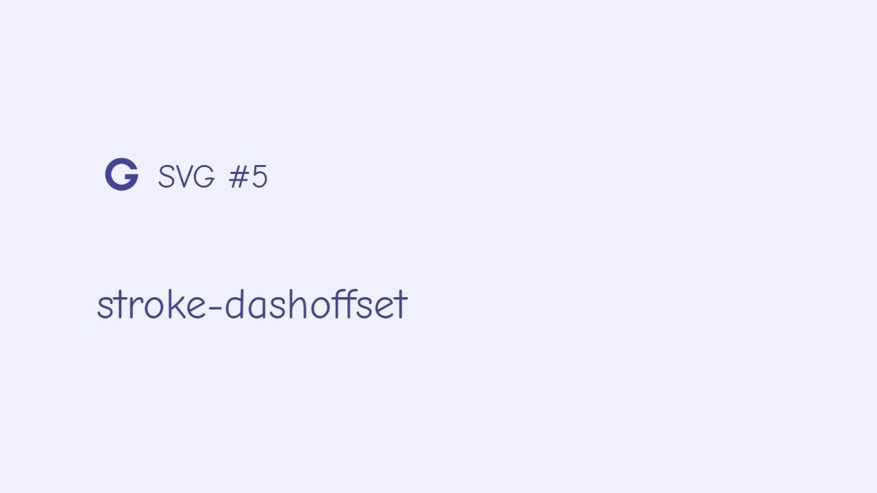 Svg 5 Stroke Dashoffset Youtube