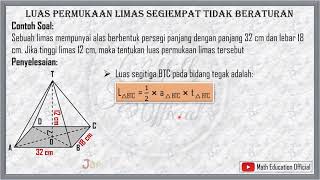 Menghitung Luas Permukaan Limas Segiempat Tidak Beraturan