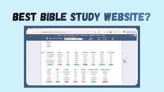 The Best Bible Study Website [with Interlinear Bible]