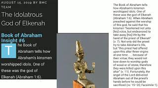 The Book of Abraham: The Idolatrous God of Elkenah