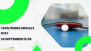 Tafeltennis Zwolle 2 - DTS 1