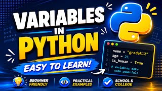 What are Variables in PYTHON? Learn Fast | Class 2