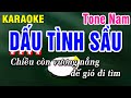 Karaoke Dấu Tình Sầu Nhạc Sống Tone Nam | Beat Huỳnh Anh