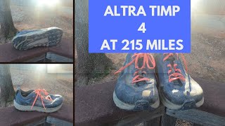 Altra Timp 4 at 215 miles