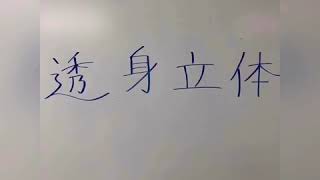 【撮ってみた No.9】杉原厚吉先生作　透身立体「二重の正六角柱」