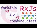 RxJs operators: forkJoin vs zip vs combineLatest. #rxjs #forkJoin #zip #combineLatest