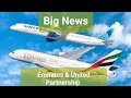 United Airlines & Emirates formed a historic partnership | Big news for passengers of US & Gulf