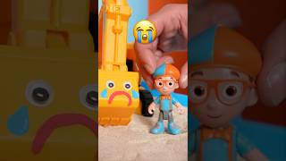 Oh NO! Help the βΉοΈ Sad Excavator Be Like a Happy Blippi π! #shorts #blippi