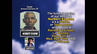 Norbert Eugene ~ Short Obituary