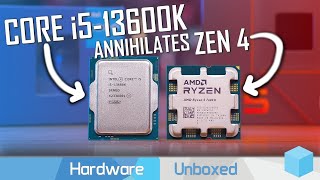 AMD Needs To Cut Prices - Intel Core i5-13600K vs. R5 7600X, Benchmarks, Power & Thermals
