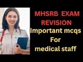 MHSRB EXAM PREPARATION  - on subject  nutrition