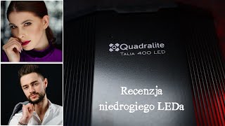 Quadralite Talia 400, recenzja niedrogiego panelu LED do studia. Czy panel LED musi być drogi?