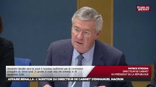 Affaire benalla : nouvelles auditions au Sénat - Evénement (16/01/2019)