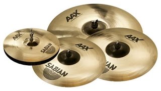 sabian aax xplosion cymbal set sound test