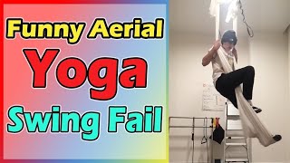 Aerial Yoga Fail: When Grace Turns into Gravity