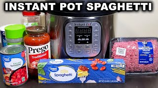 Instant Pot Spaghetti - Easy Recipe!