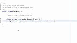 Java Episode 3 - Comments